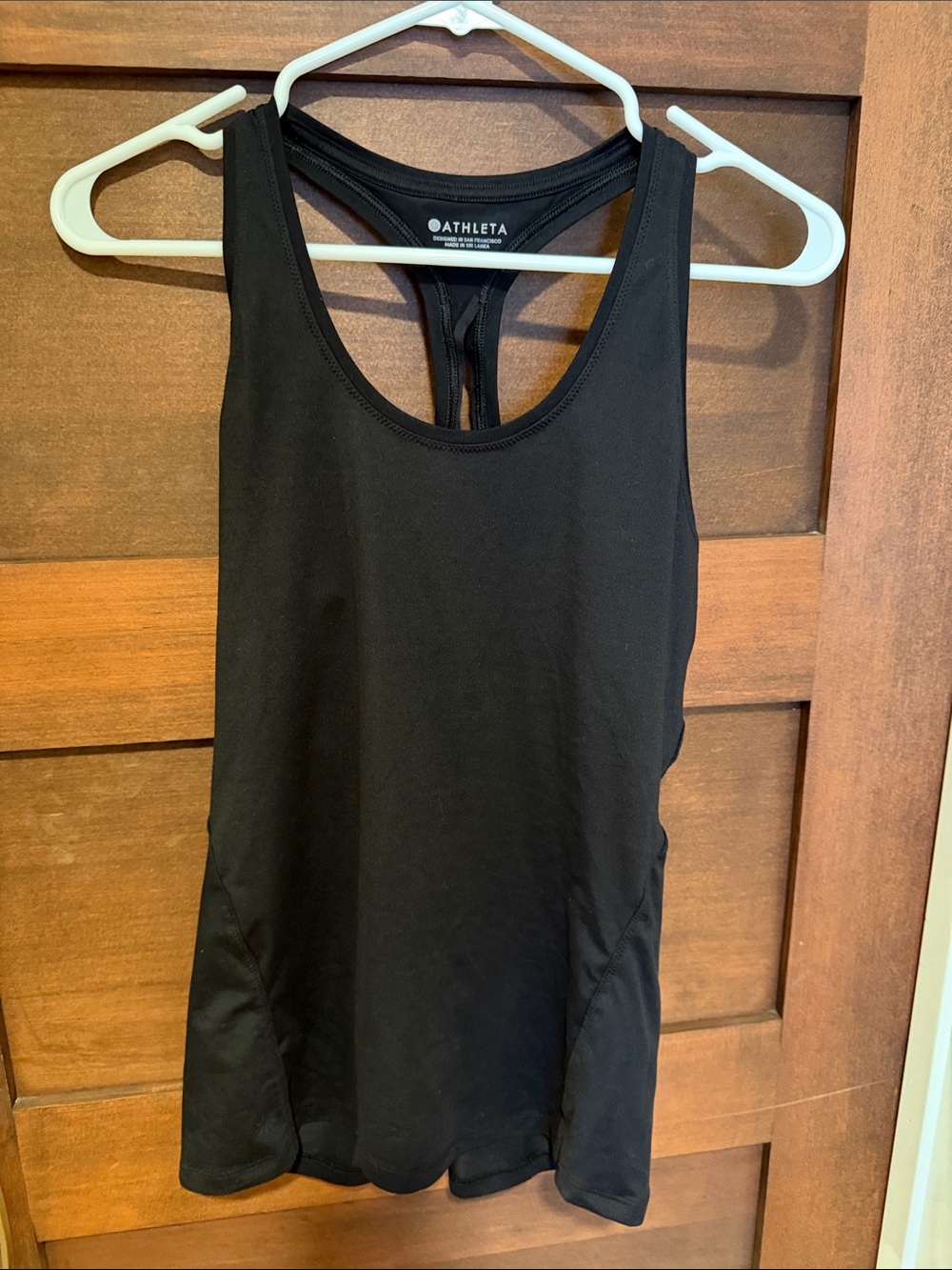 Athleta Black Racerback Scoop-Neck Tank